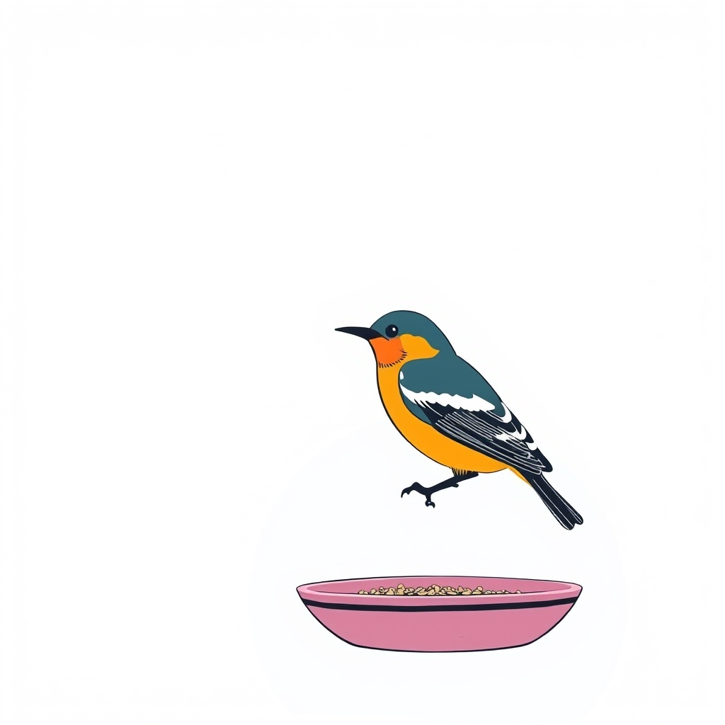 Smart bird feeder with camera capturing birds