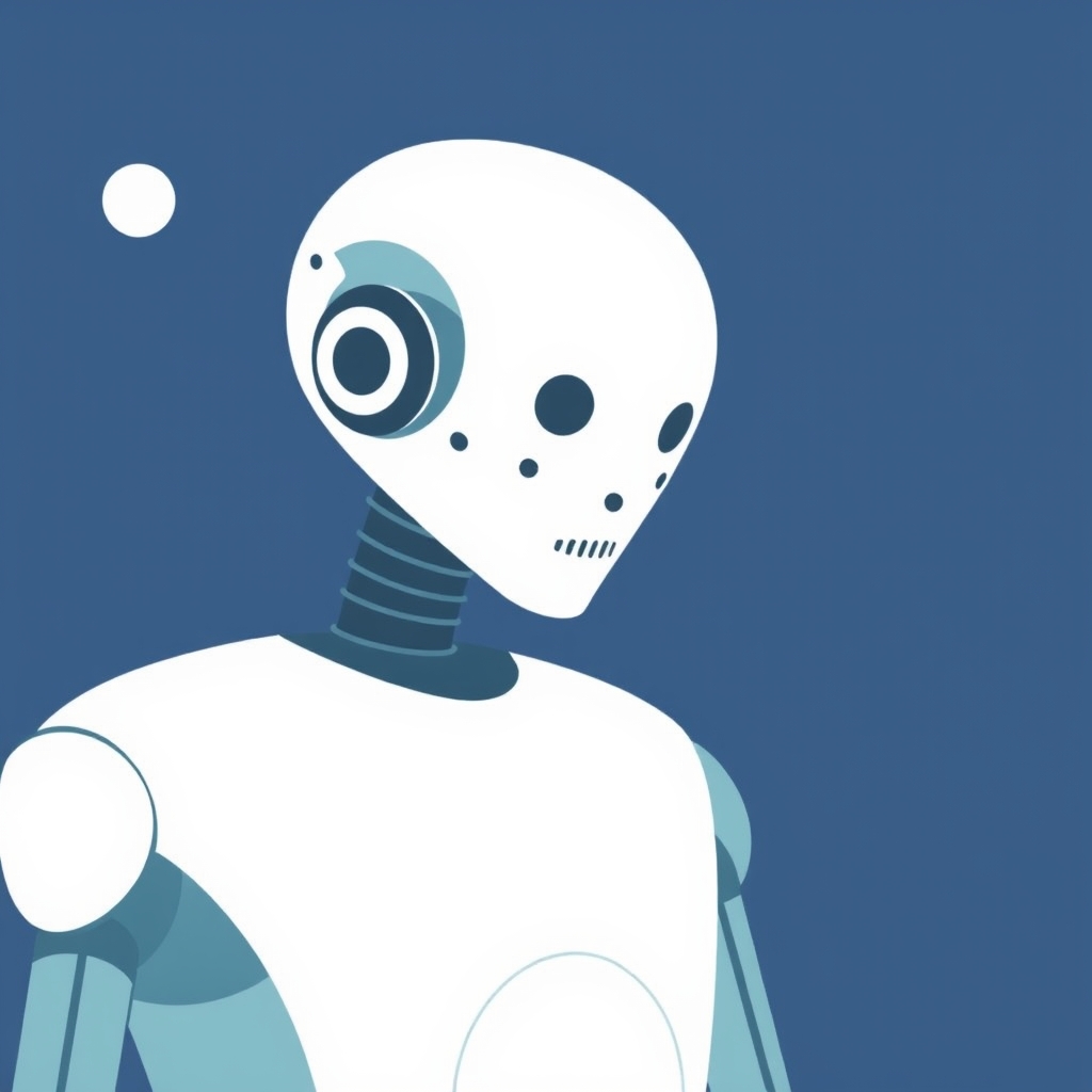 Person interacting with AI chatbot on screen